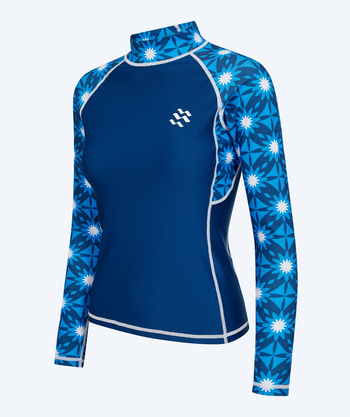 Watery UV-paidat naisille - Aiko pitkähihainen rashguard - sininen/tummansininen