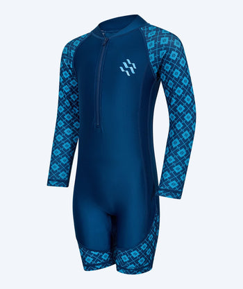 Watery UV-puvut lapsille - Athena Pitkähihainen Rashguard - Tummansininen