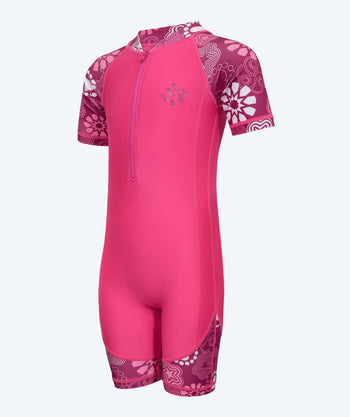 Watery UV-puvut lapsille - Athena Lyhythihainen Rashguard - Pinkki