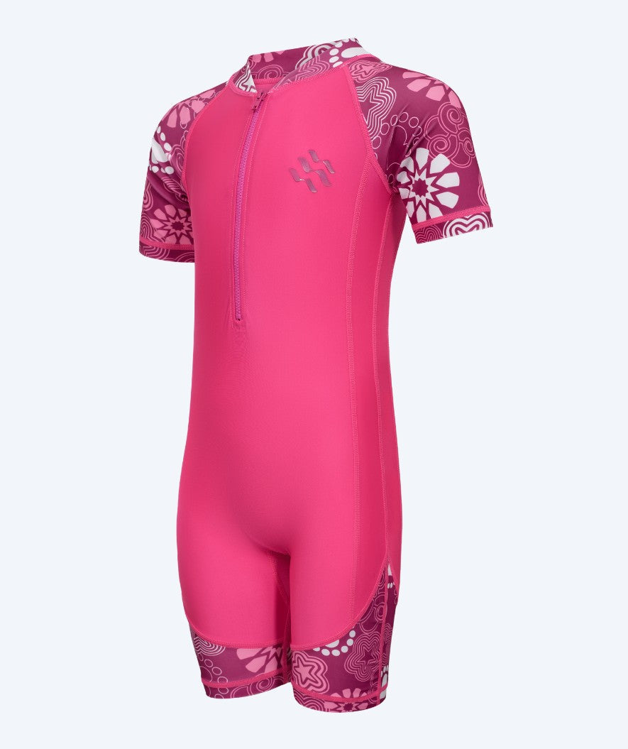 Watery UV-puvut lapsille - Athena Lyhythihainen Rashguard - Pinkki