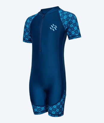 Watery UV-puvut lapsille - Athena Lyhythihainen Rashguard - Tummansininen