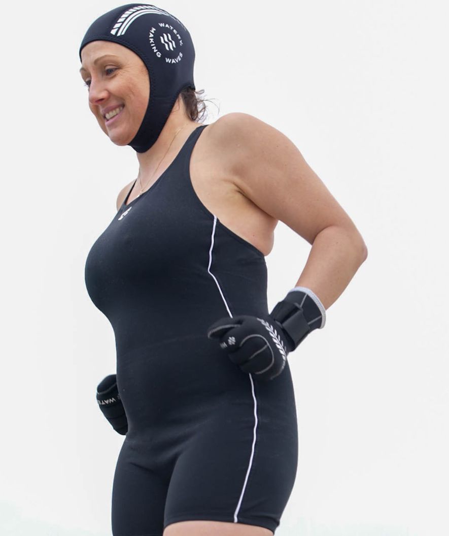 Watery neoprensetti - Thermal Reptile (3 mm) - Musta/hopea