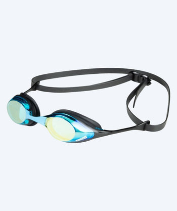 Arena uimalasit - Cobra SWIPE Mirror - Musta/aqua