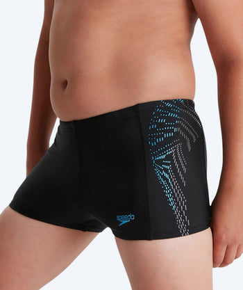 Speedo uimabokserit pojille - Allover Panel - Musta/Vaaleansininen