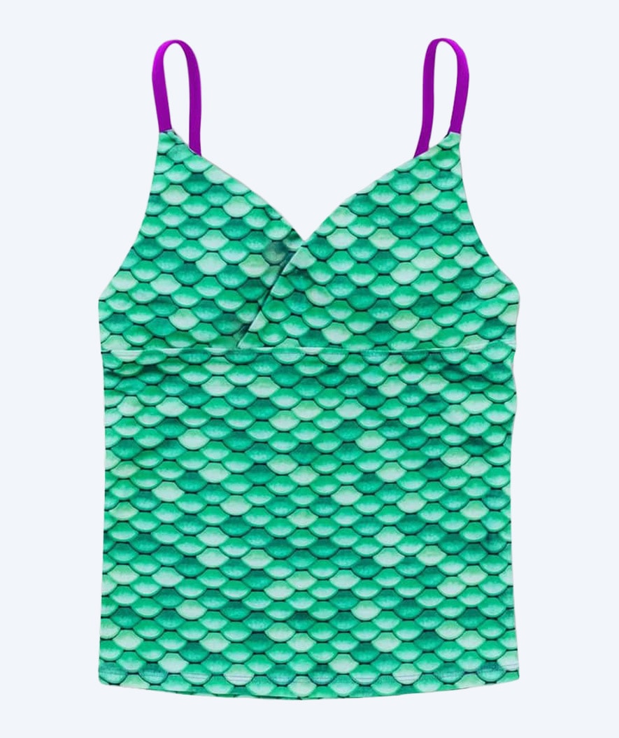 Fin Fun tankinin yläosa tytöille - Celtic Green