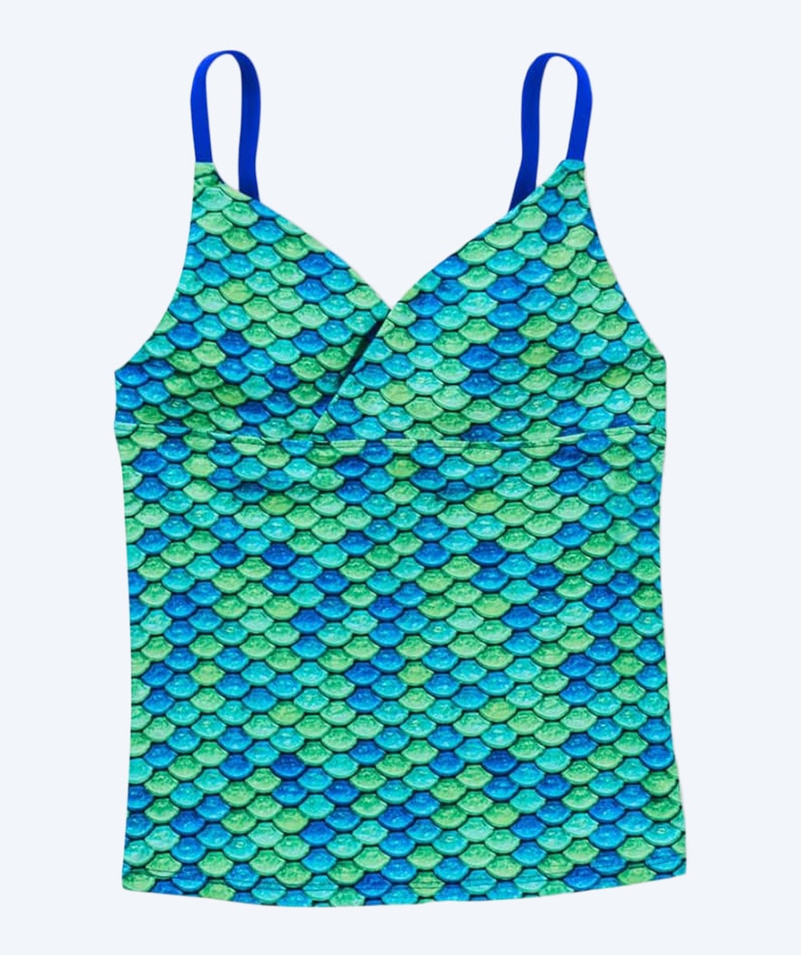 Fin Fun tankinin yläosa tytöille - Aussie Green