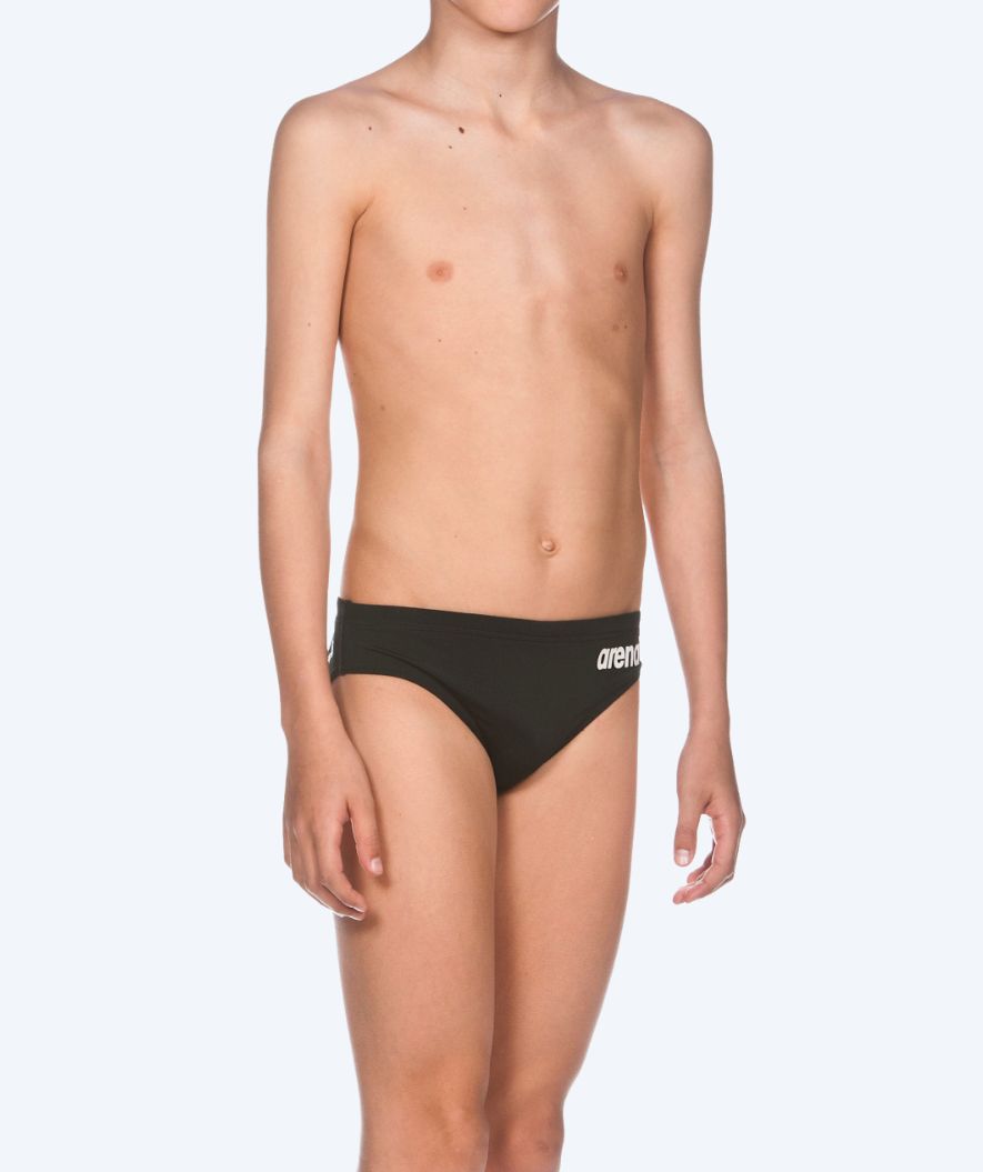 Arena kolmiomalliset uimahousut pojille - Solid - Musta