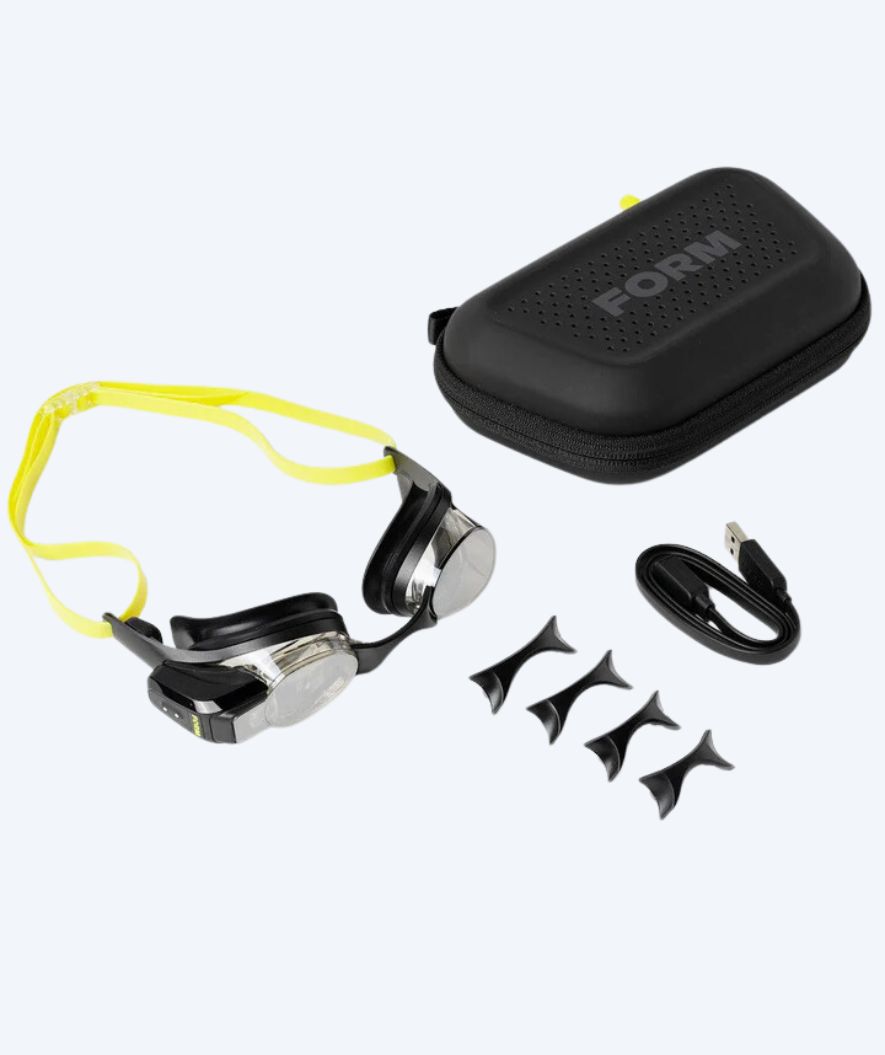 Form Swim display Elite-uimalasit - Smart Swim 2 - Musta/vihreä