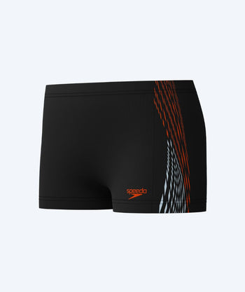 Speedo uimabokserit pojille - Plastisol Placement - Musta/Punainen