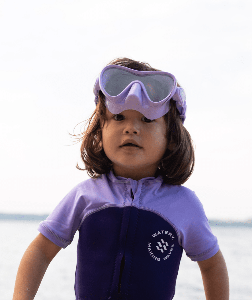 Watery sukellusmaski lapsille (4-12) - Cliff - Harmaa