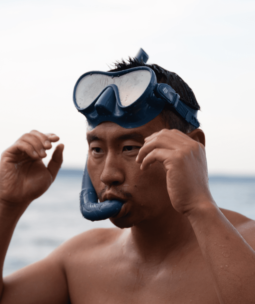 Watery Combo snorkkelisetti aikuisille - Cliff - Musta
