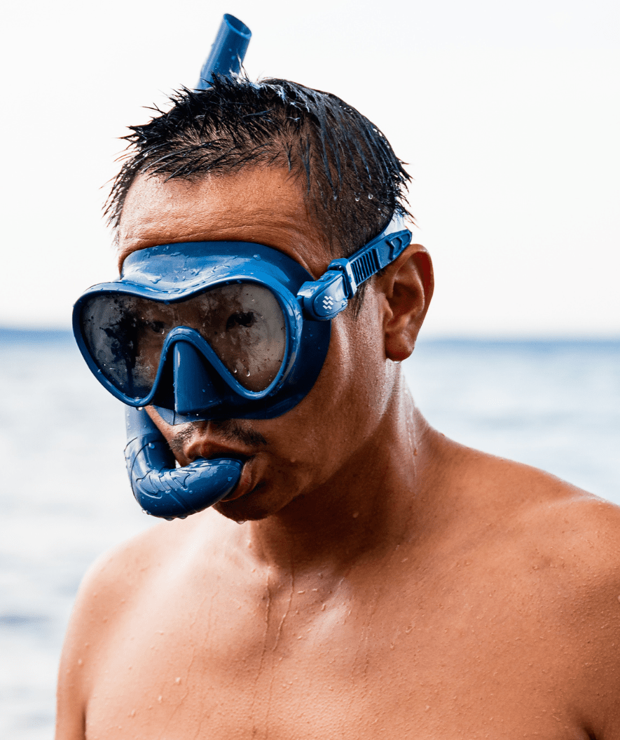 Watery Combo snorkkelisetti aikuisille - Cliff - Musta