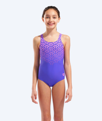 Arena uimapuku tytöille - Kikko - Violetti/Pinkki