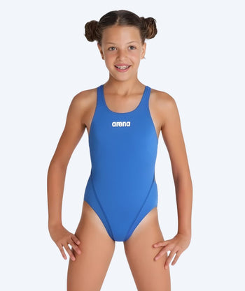 Arena uimapuku tytöille - Team Swim Tech Solid - Sininen