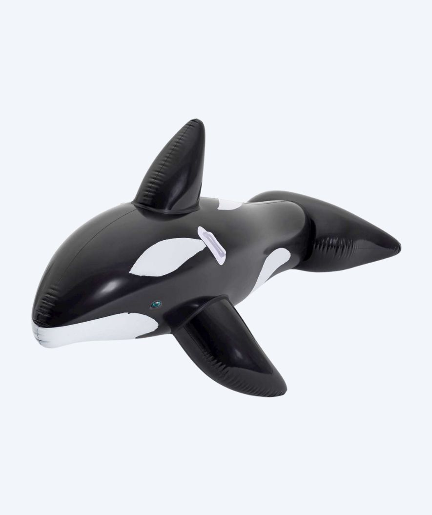 Bestway puhallettava uimalelu - Jumbo Whale Ride-On - Musta/valkoinen