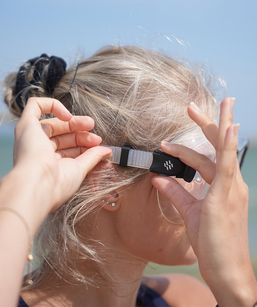 Watery sukellusmaski aikuisille (yli 15-vuotiaille) - Nebula - Musta