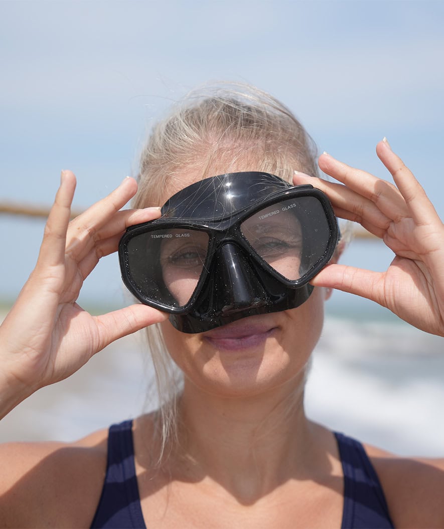 Watery snorkkelisetti aikuisille (yli 15 vuotiaille) - Fenton/Breeve - Musta