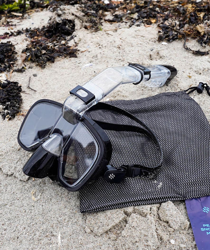 Watery kokokasvo sukellusmaski aikuisille - Pearl - Musta