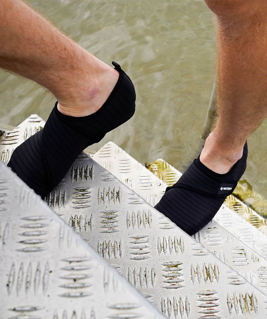 Watery neopreeniuimakengät aikuisille - Poseidon - Musta