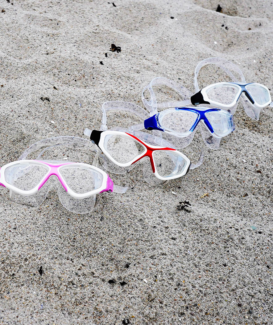 Watery uimamaski aikuisille - Mantis - Valkoinen/harmaa