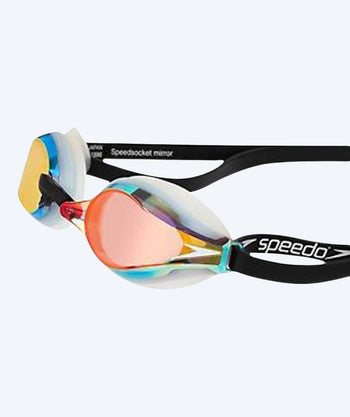 Speedo Elite-uimalasit - Fastskin Speedsocket 2 Mirror - Kulta/musta