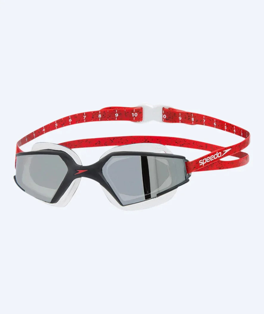 Speedo uimalasit avovesiuintiin - AquaPulse Max 2 Mirror - Musta/Punainen