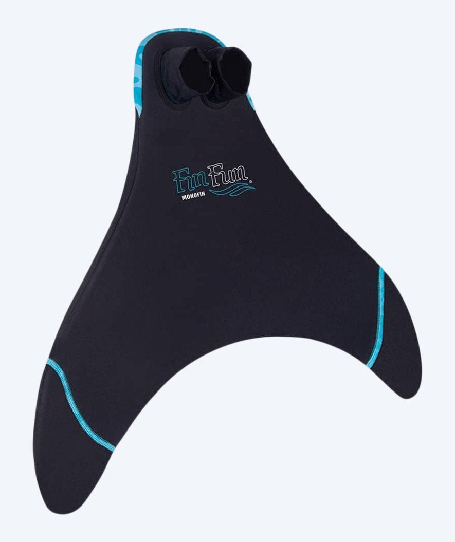 Fin Fun merenneidon monoräpylä lapsille - Musta/Vaaleansininen