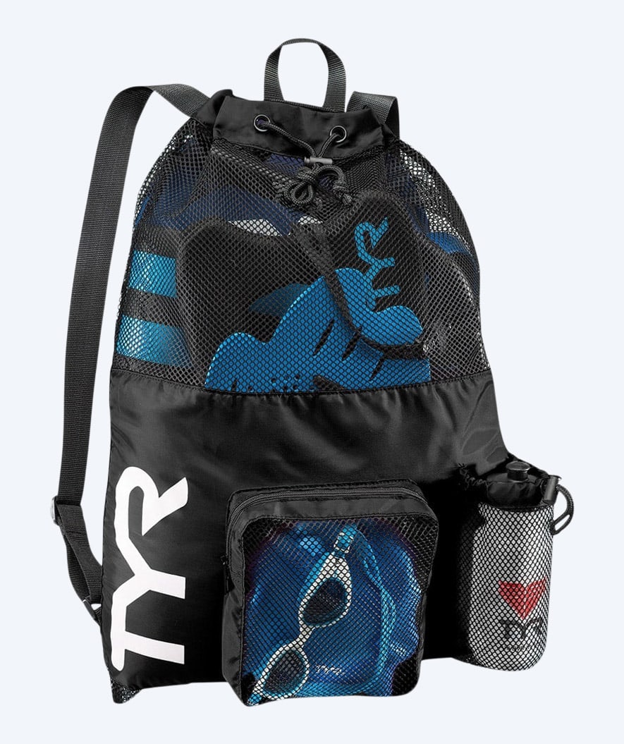 TYR uimaverkko - Big Mesh Mummy 40L - Musta