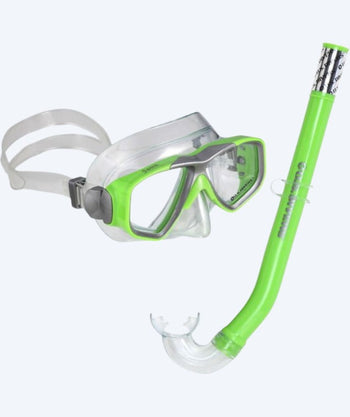 Aqualung Combo snorkkelisetti lapsille (8-18) - Java - Vihreä/läpinäkyvä