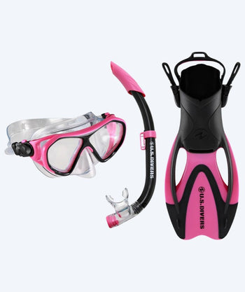 Aqualung snorkkelisetti lapsille (8-18) - Dorado II - Pinkki/musta