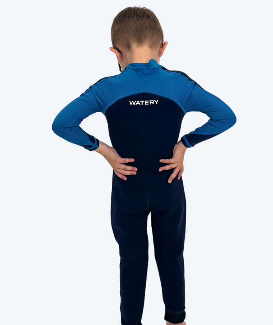Watery UV-märkäpuvut lapsille - Calypso Full-Body - Sininen/tummansininen