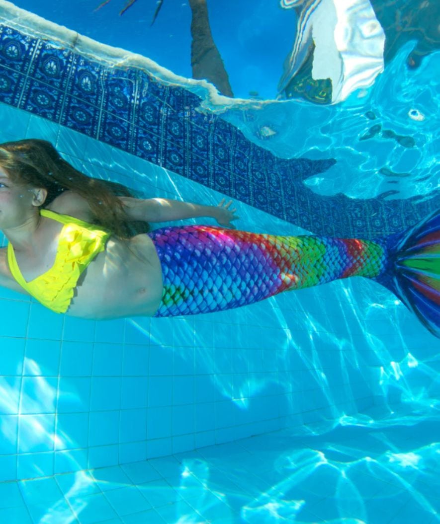 Fin Fun merenneidon pyrstö lapsille - Setti - Rainbow Reef