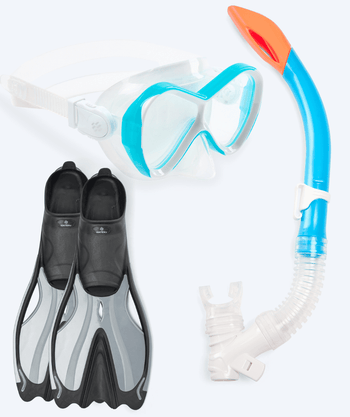 Watery snorkkelisetti lapsille - Delphina/Triton - Vaaleansininen