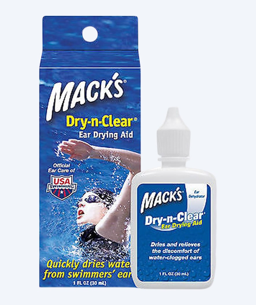 Mack´s korvan kuivaussarja, kun vettä korvassa - Dry-n-clear