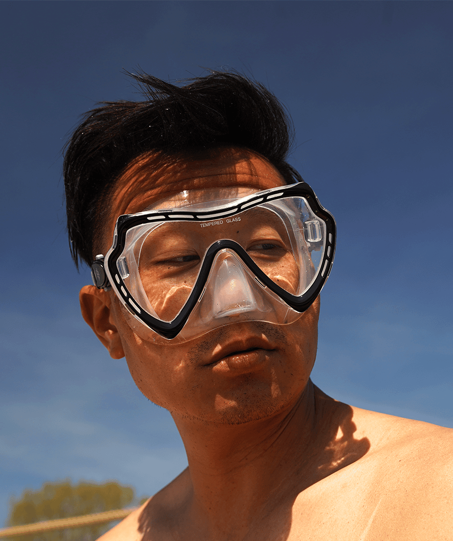 Watery sukellusmaski aikuisille (15 vuodesta alkaen) - Nebula - Musta