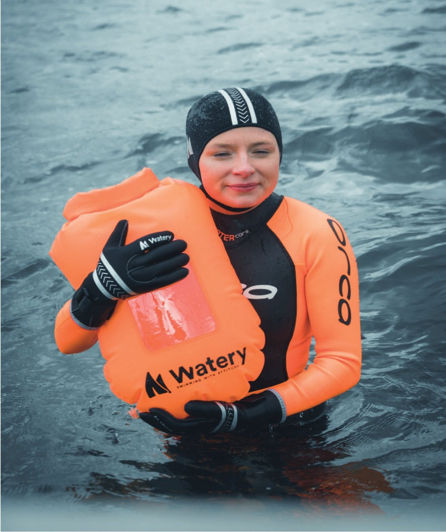 Watery neoprensetti - Thermal Reptile (3 mm) - Musta/hopea