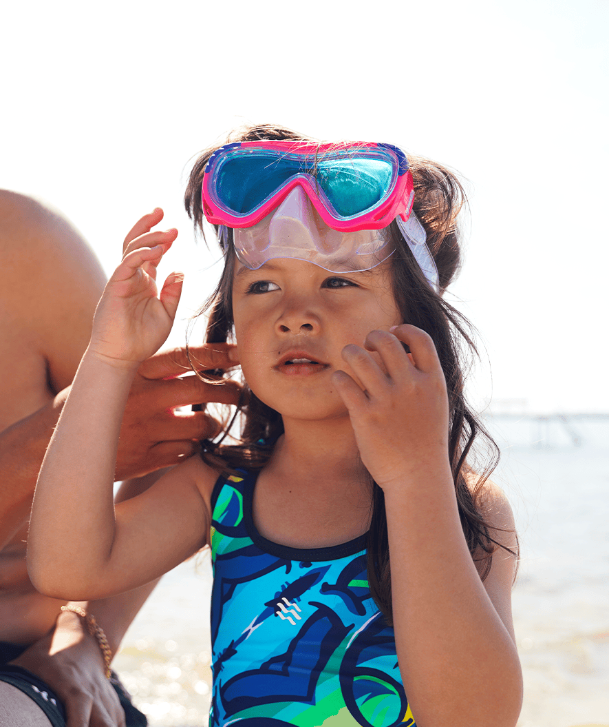 Watery sukellusmaski junioreille (8-15) - Nerina - Sininen/sininen