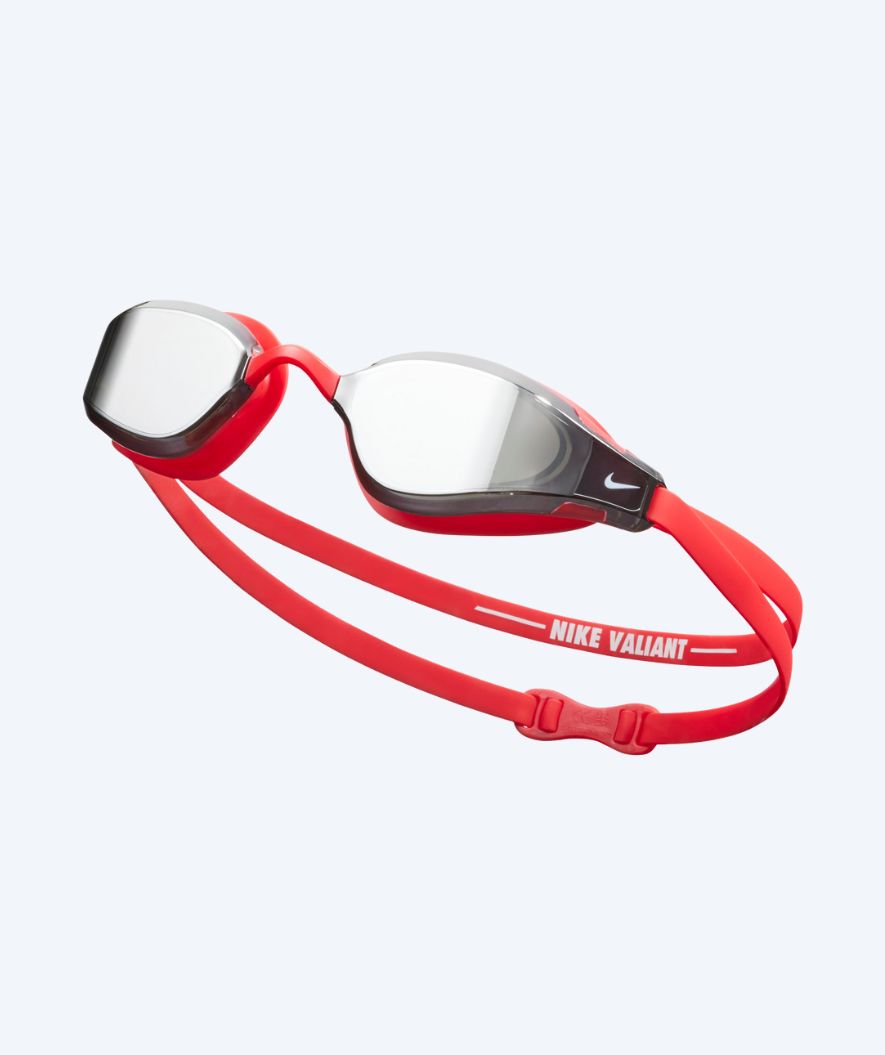 Nike Elite-uimalasit - Valiant Mirror - Punainen/hopea