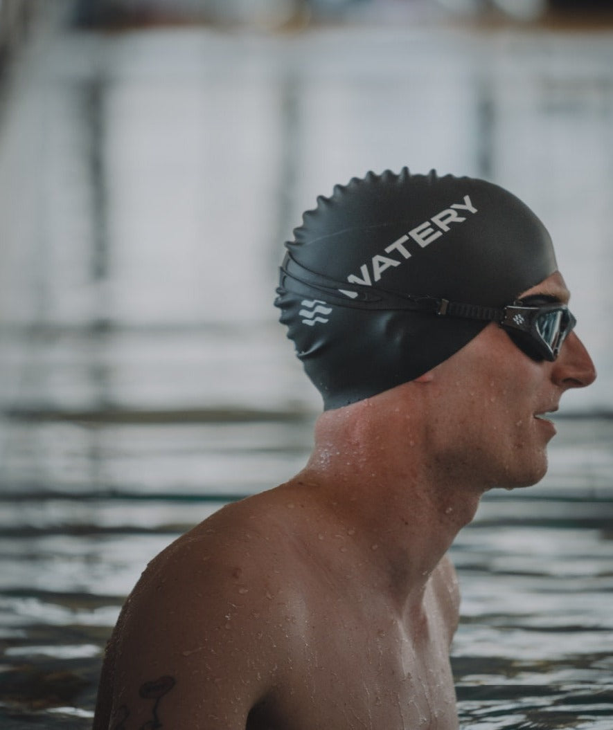 Watery harjoittelu-uimalasit - Raven Active - Musta/punainen 1.0