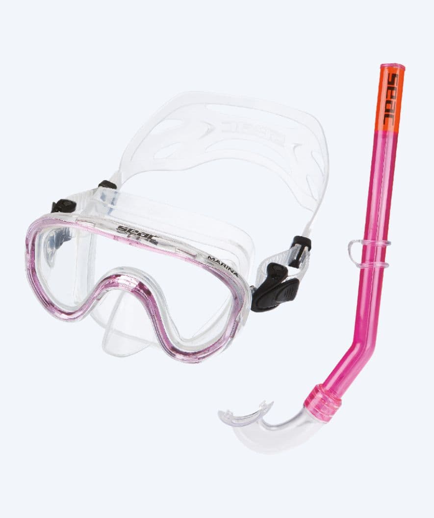 SEAC Combo snorkkelisetti lapsille (yli 3 vuotiaille) - Marina - Pinkki