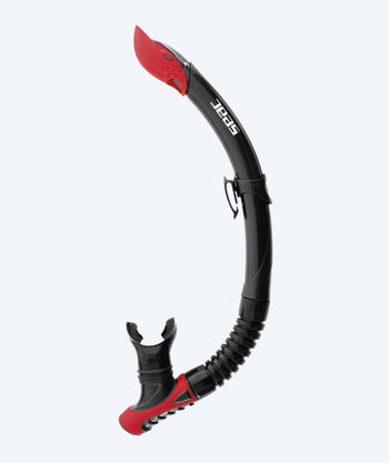 SEAC semi-dry snorkkeli aikuisille - Reverse - Musta/punainen