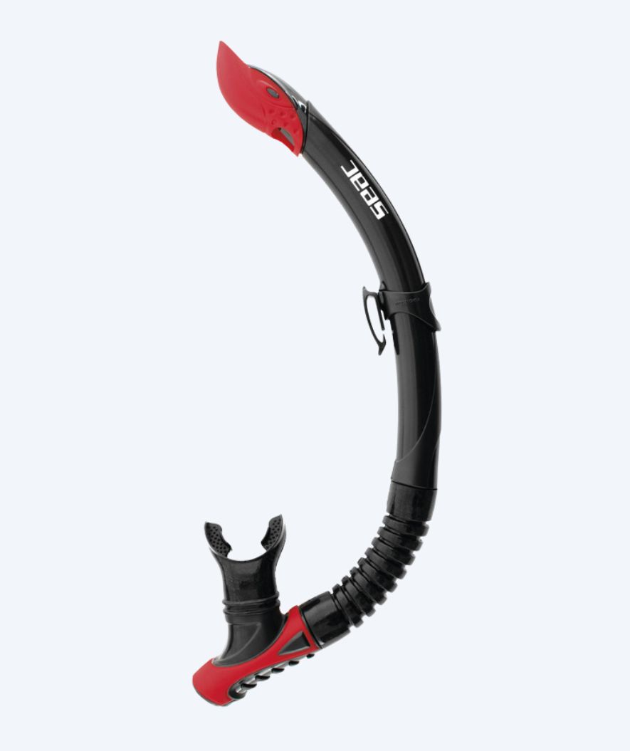 SEAC semi-dry snorkkeli aikuisille - Reverse - Musta/punainen