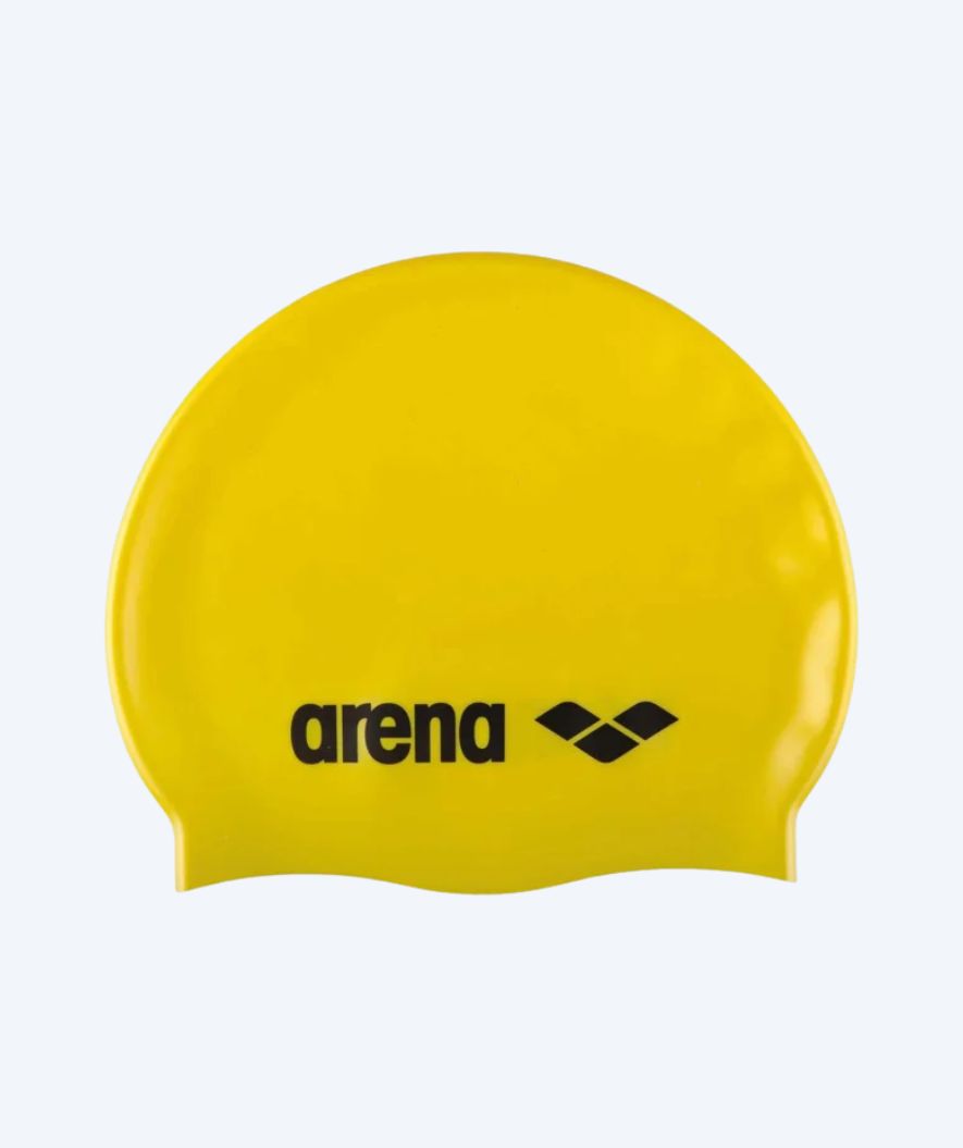 Arena uimalakki junioreille (6-12) - Classic Silikoni - Keltainen/musta
