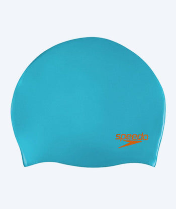 Speedo uimalakki junioreille (6-16) - Plain - Vaaleansininen/oranssi