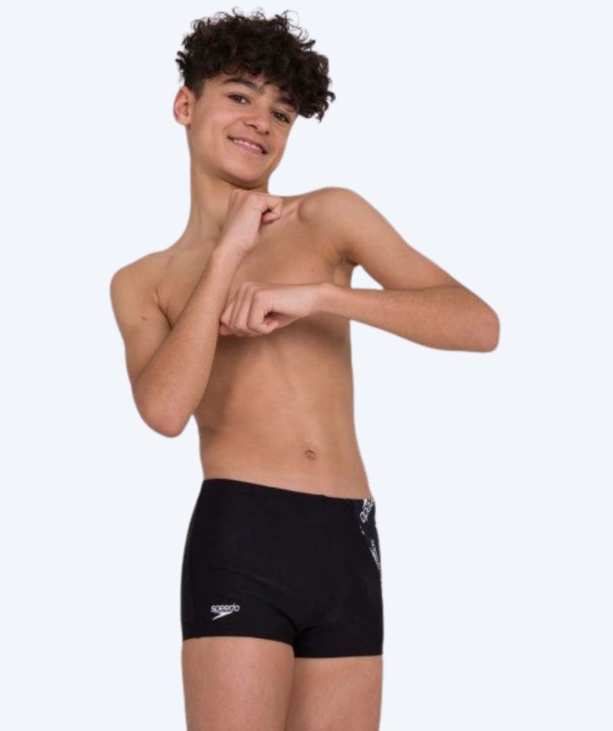 Speedo uimabokserit pojille - Allover Panel - Musta/Valkoinen
