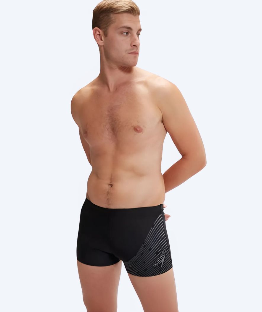 Speedo uimabokserit miehille - Medley Logo - Musta/Harmaa