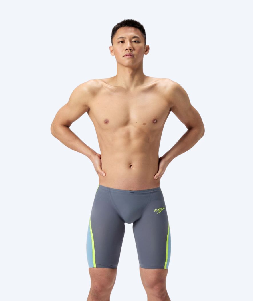 Speedo kilpauimahousut miehille - LZR Pure Intent 2.0 - Harmaa/Keltainen