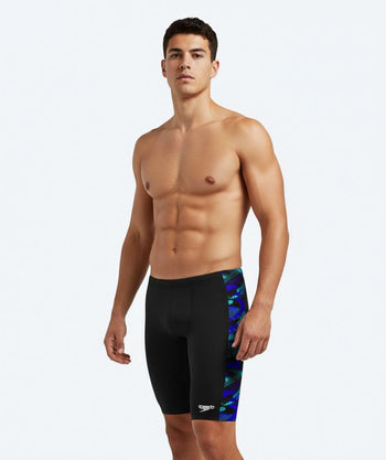 Speedo pitkät uimahousut miehille - Hyperboom Panel - Musta/tummansininen