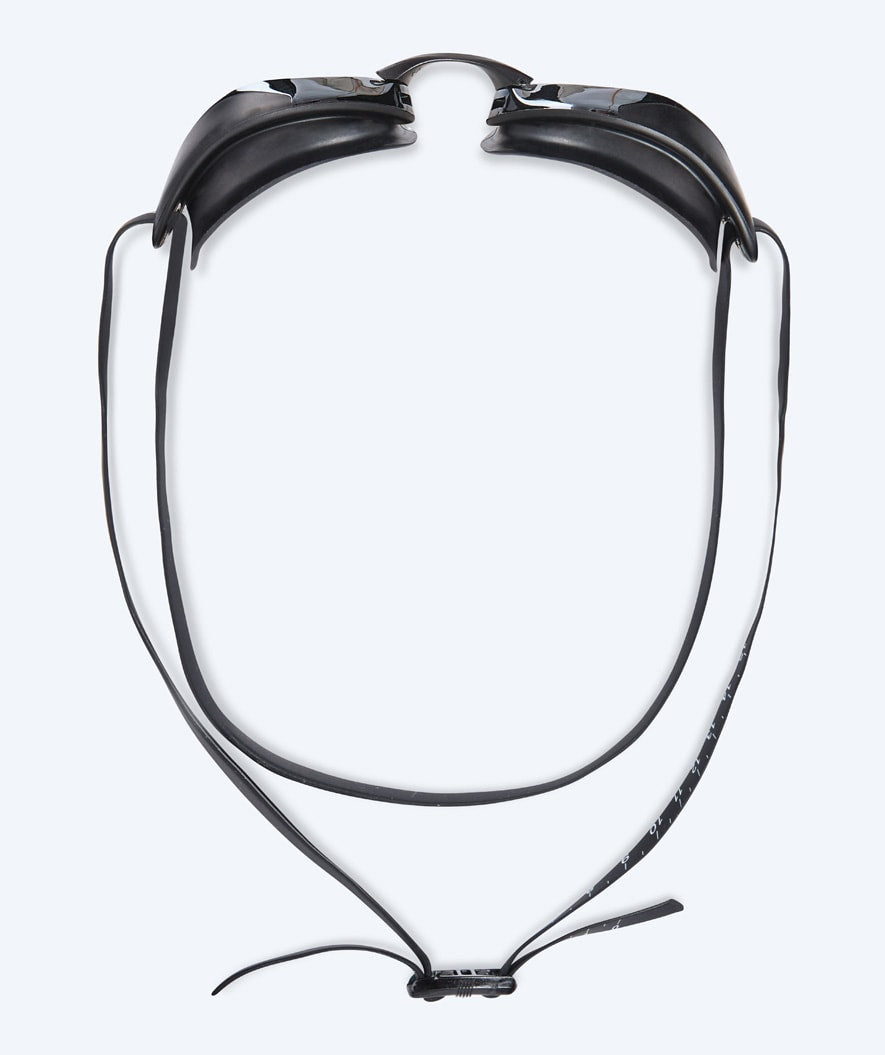 Watery Elite-uimalasit - Poseidon Ultra Mirror - Musta/hopea