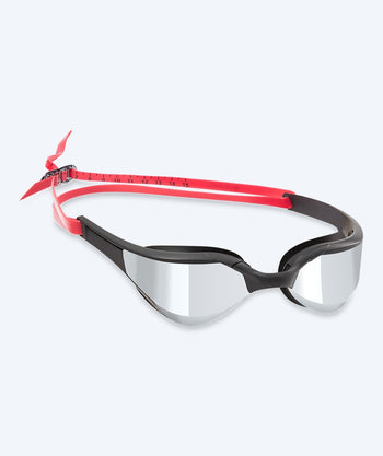 Watery uimalasit - Instinct Elite Mirror - Punainen/hopea